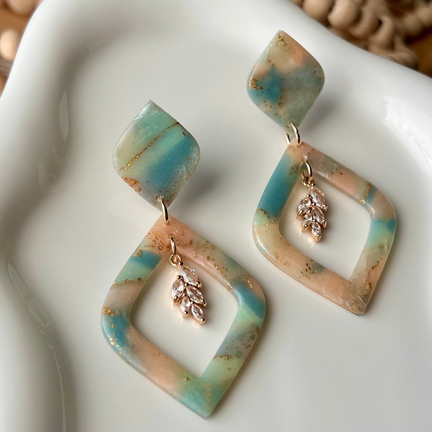 Lucelle Collection: Polymer Clay Statement Earrings