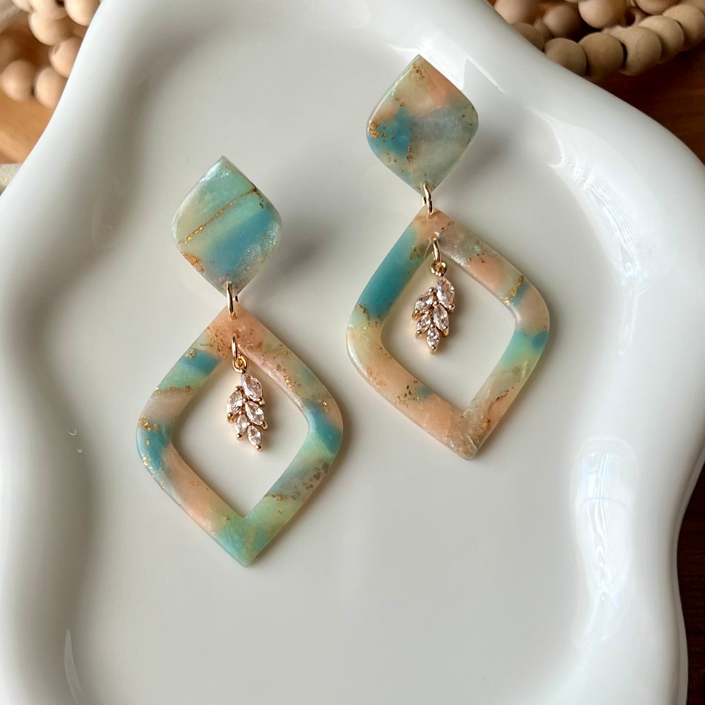 Lucelle Collection: Polymer Clay Statement Earrings