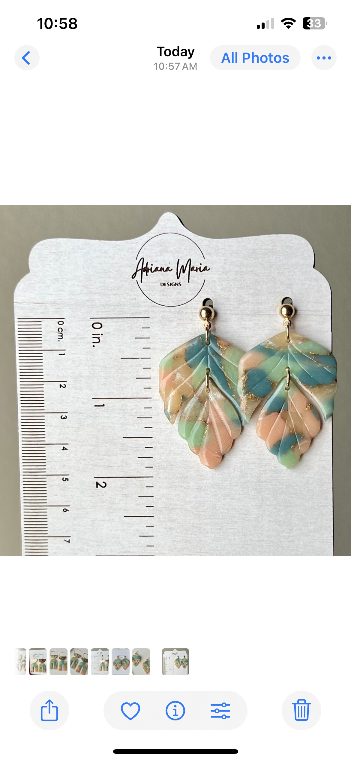 Lucelle Collection: Foliage Polymer Clay Dangle Earrings