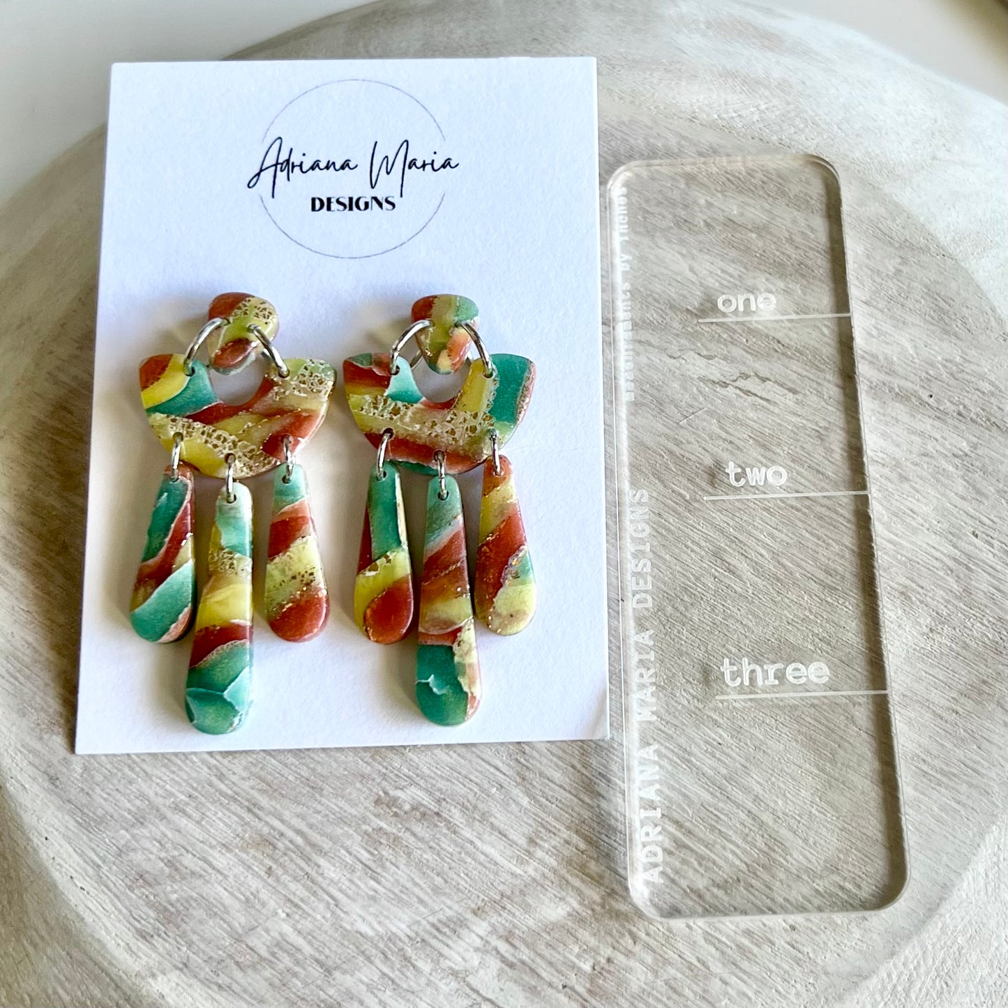 Polymer Clay Statement Earrings