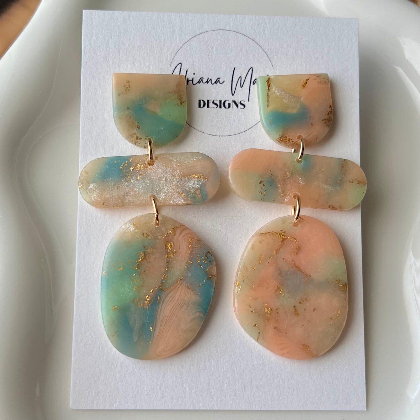 Lucelle Collection: Polymer Clay Statement Earrings