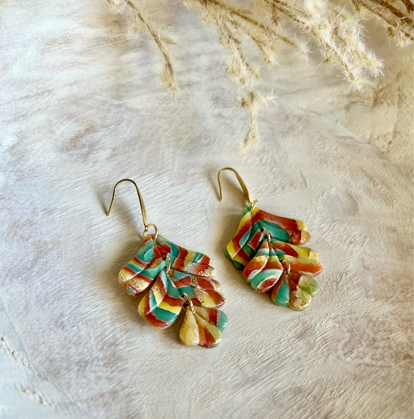 Polymer Clay Statement Earrings