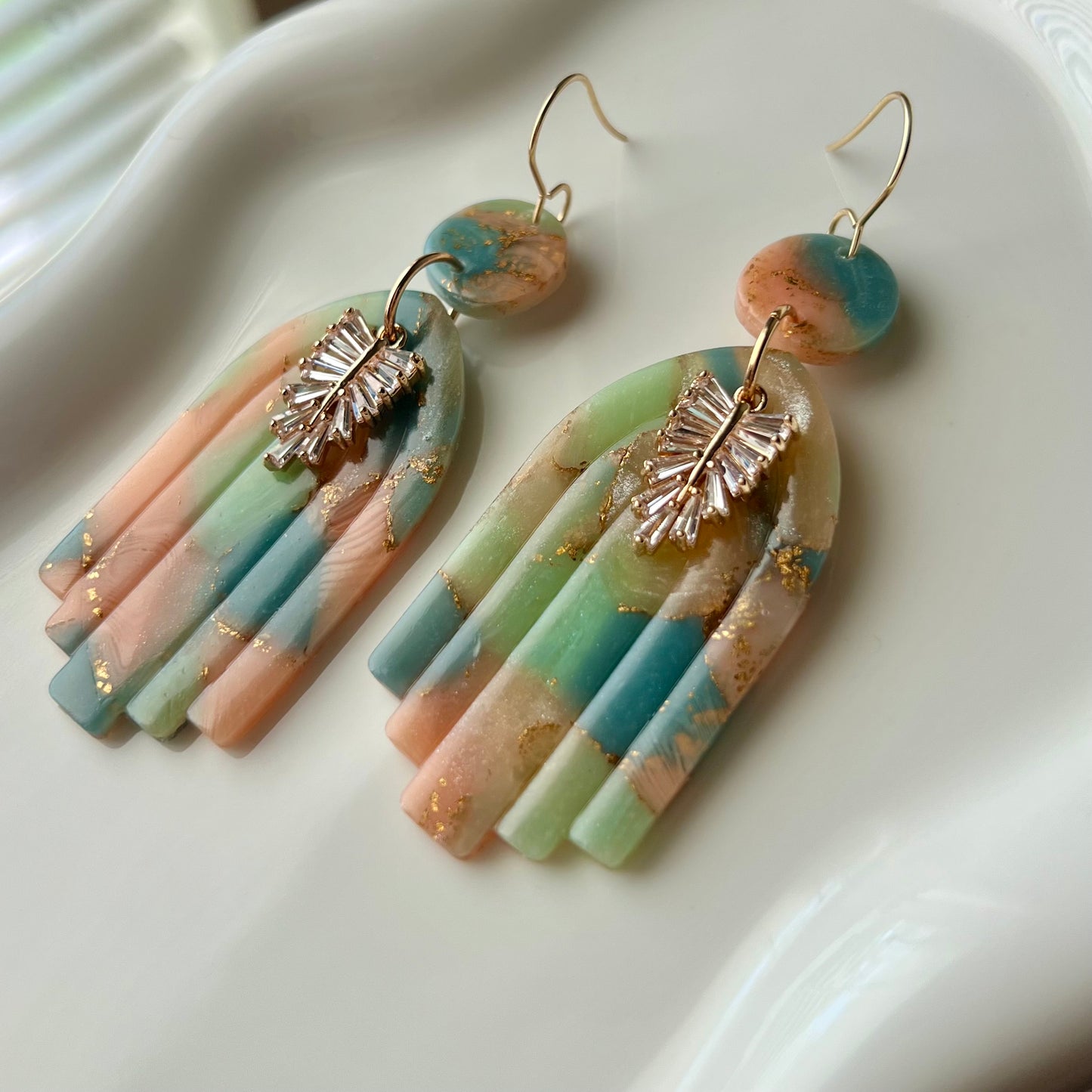 Lucelle Collection: Polymer Clay Statement Earrings