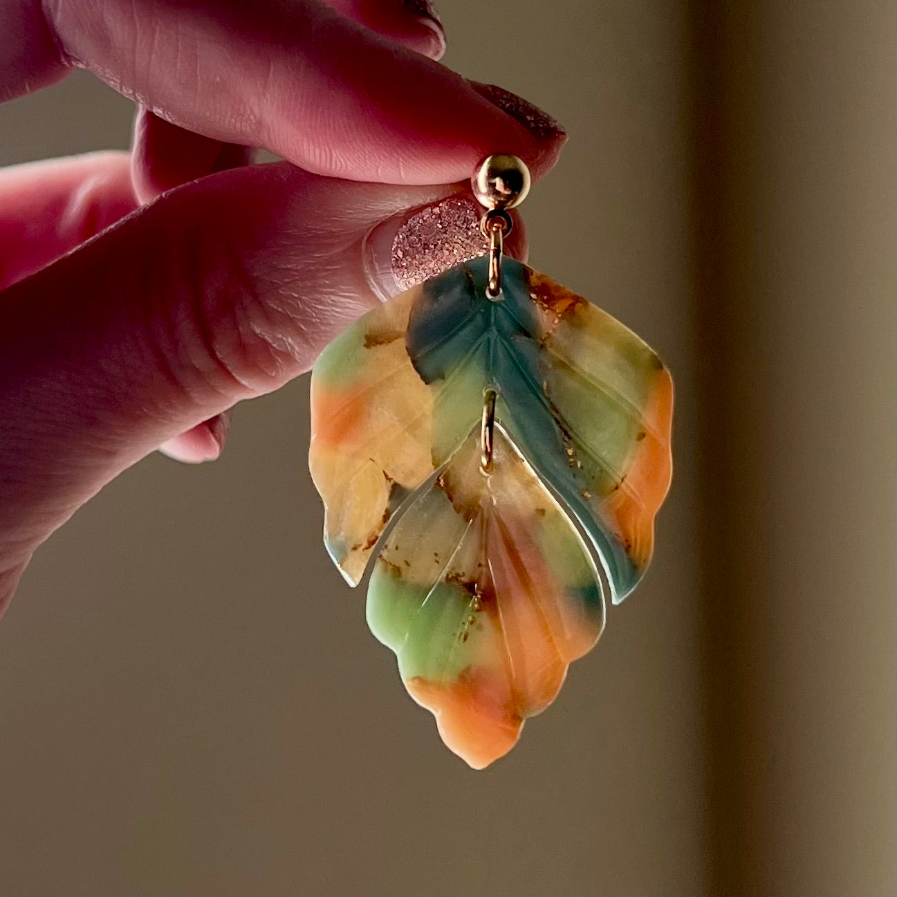 Lucelle Collection: Arch Polymer Clay Statement Earrings