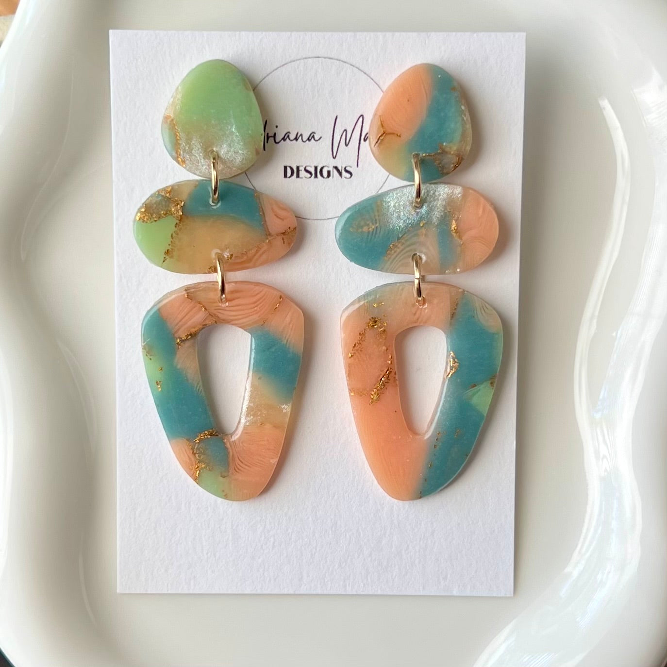 Lucelle Collection: Polymer Clay Statement Earrings