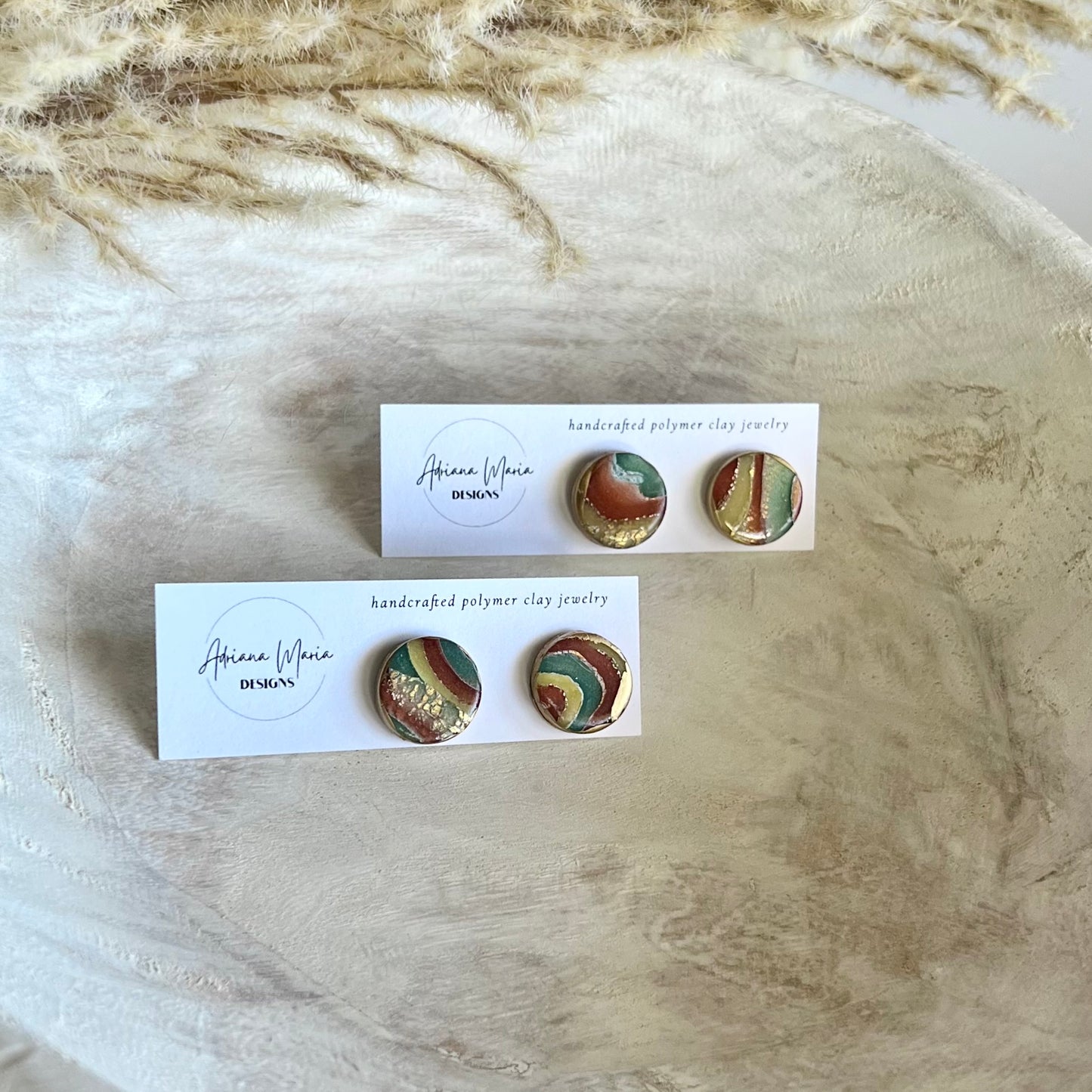 Polymer Clay Stud Earrings