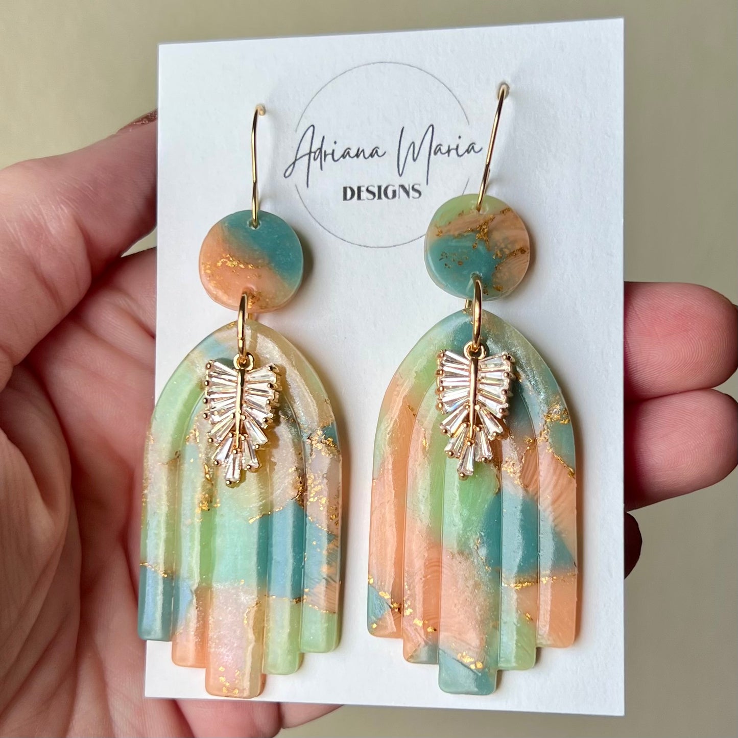 Lucelle Collection: Polymer Clay Statement Earrings