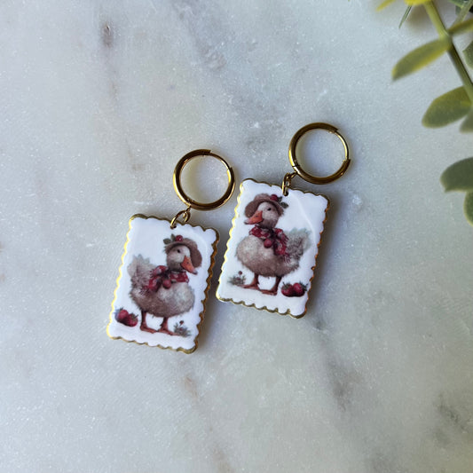 Strawberry Goose Collection: Polymer Clay Lightweight Dangles