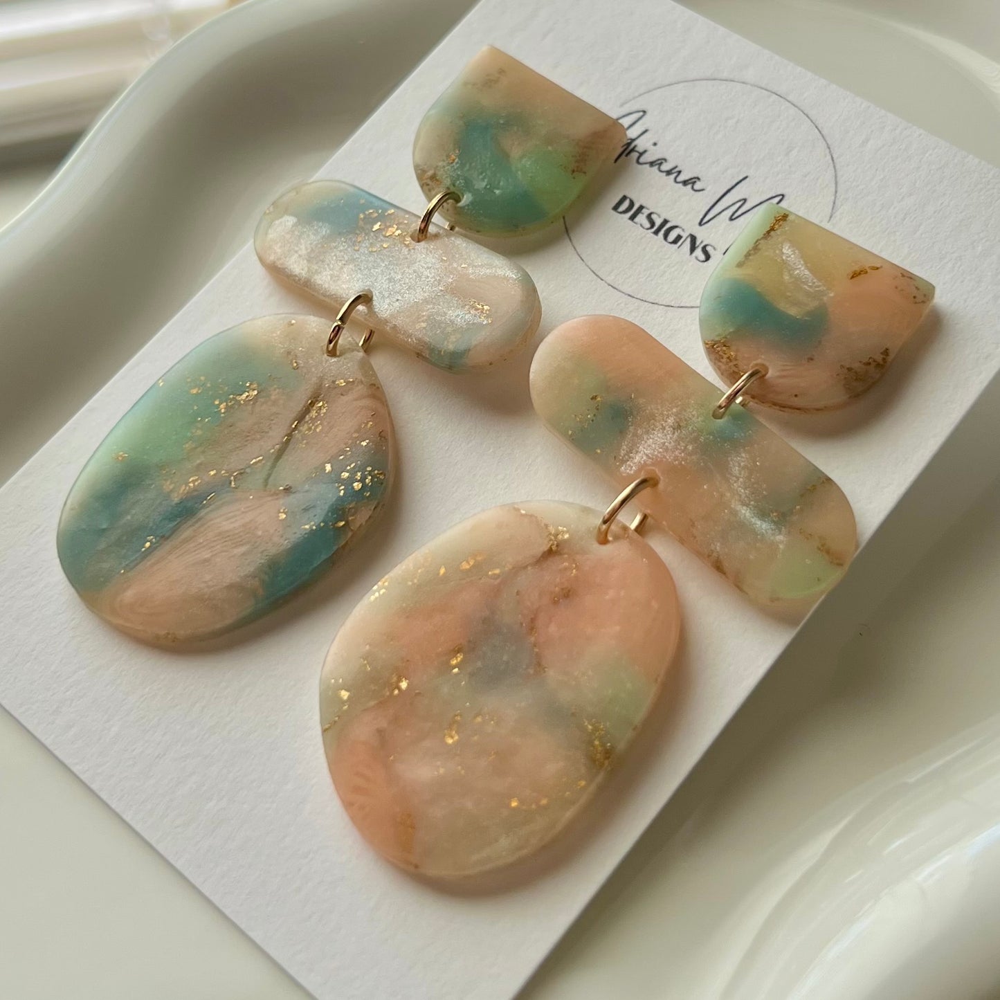Lucelle Collection: Polymer Clay Statement Earrings