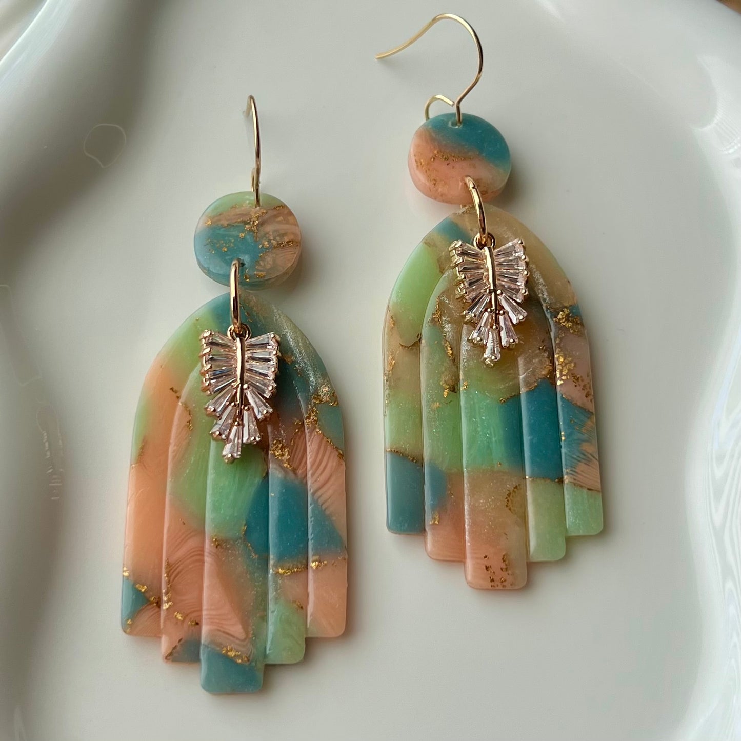 Lucelle Collection: Polymer Clay Statement Earrings