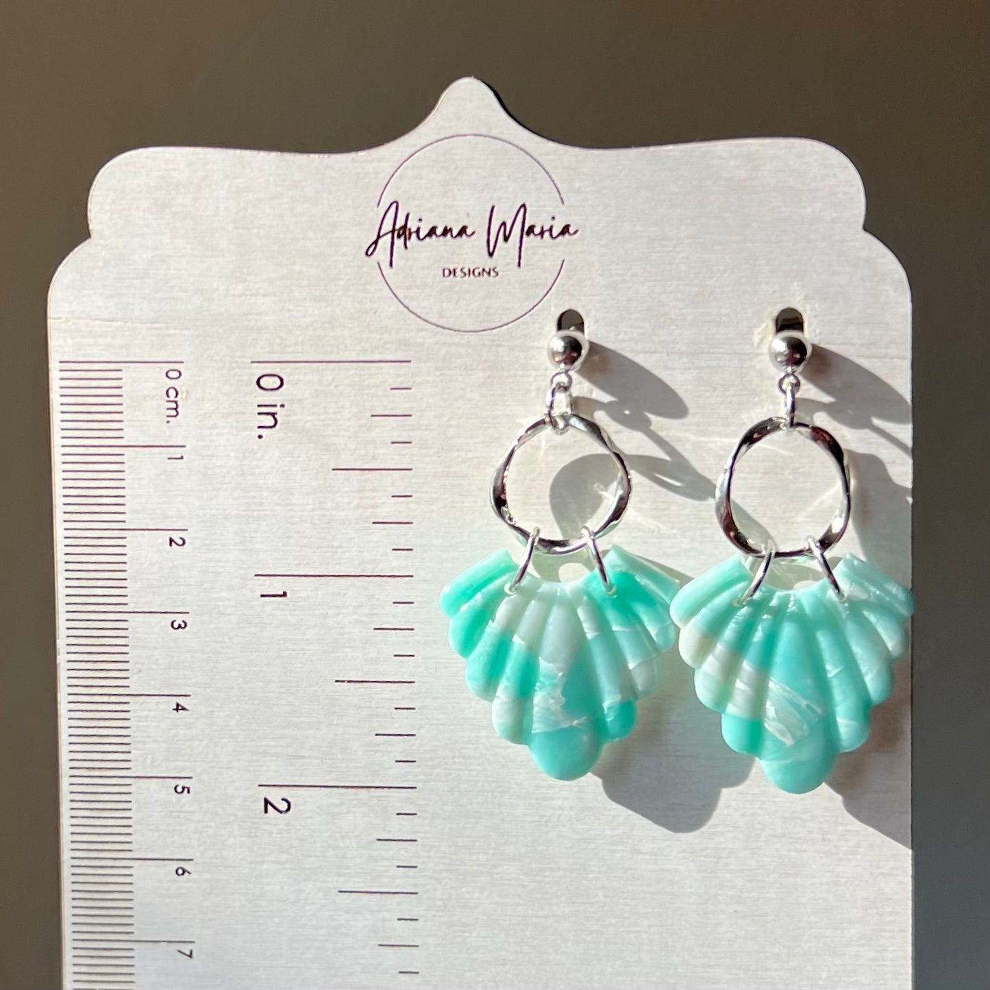 Ocean Waves Polymer Clay Earrings