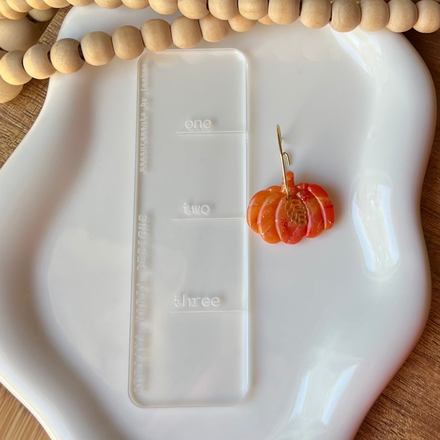 Autumn Sunset: Pumpkin Polymer Clay Hoop Earrings