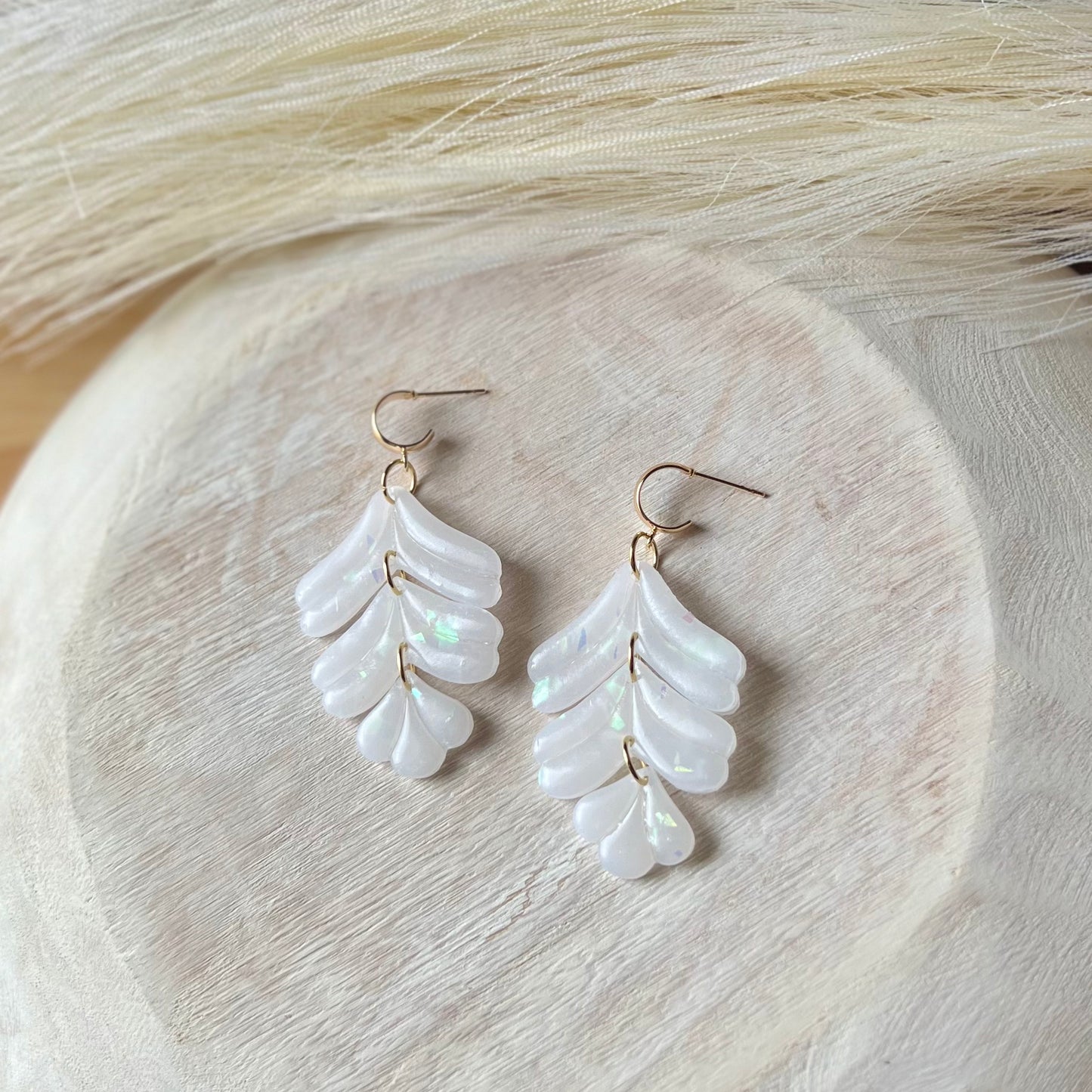 Translucent Holographic Polymer Clay Earrings