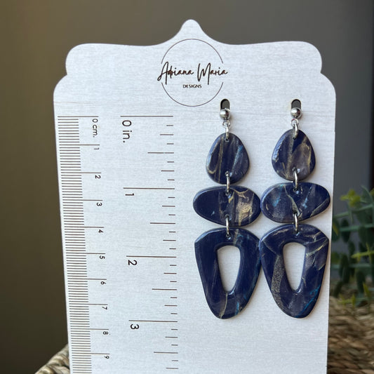 Polymer Clay Statement Earrings - Lightweight Dangles