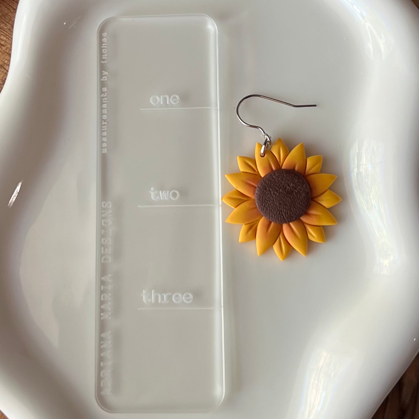 Sunflower Polymer Clay Earrings