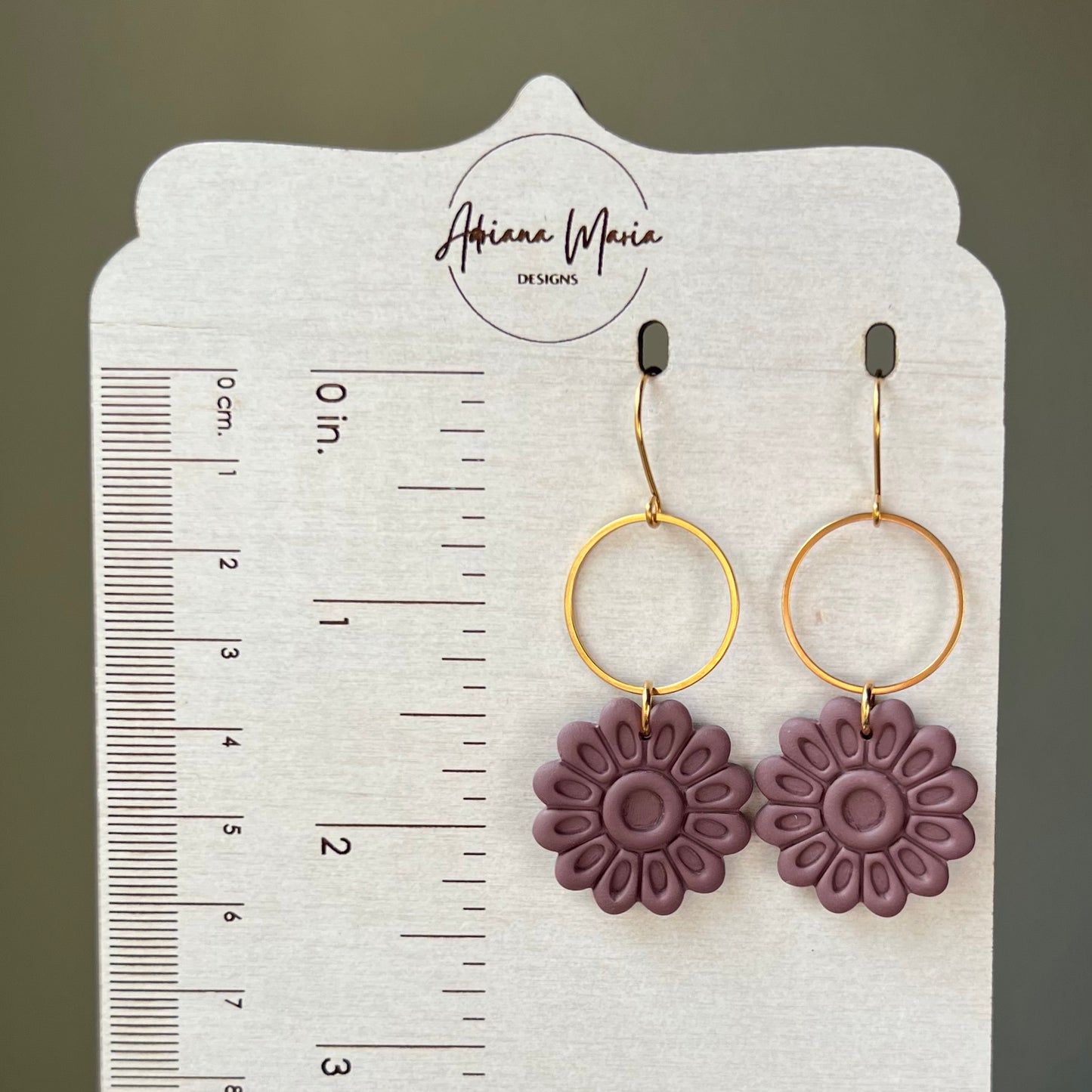 Petal Bloom Polymer Clay Dangle Earrings