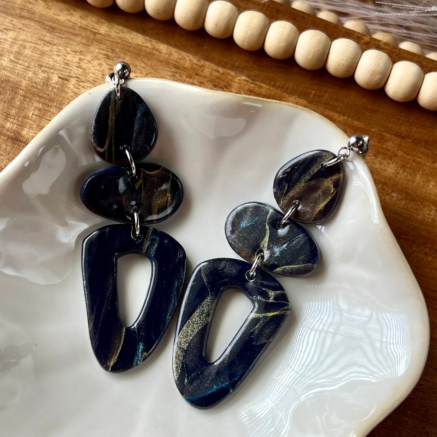 Polymer Clay Statement Earrings