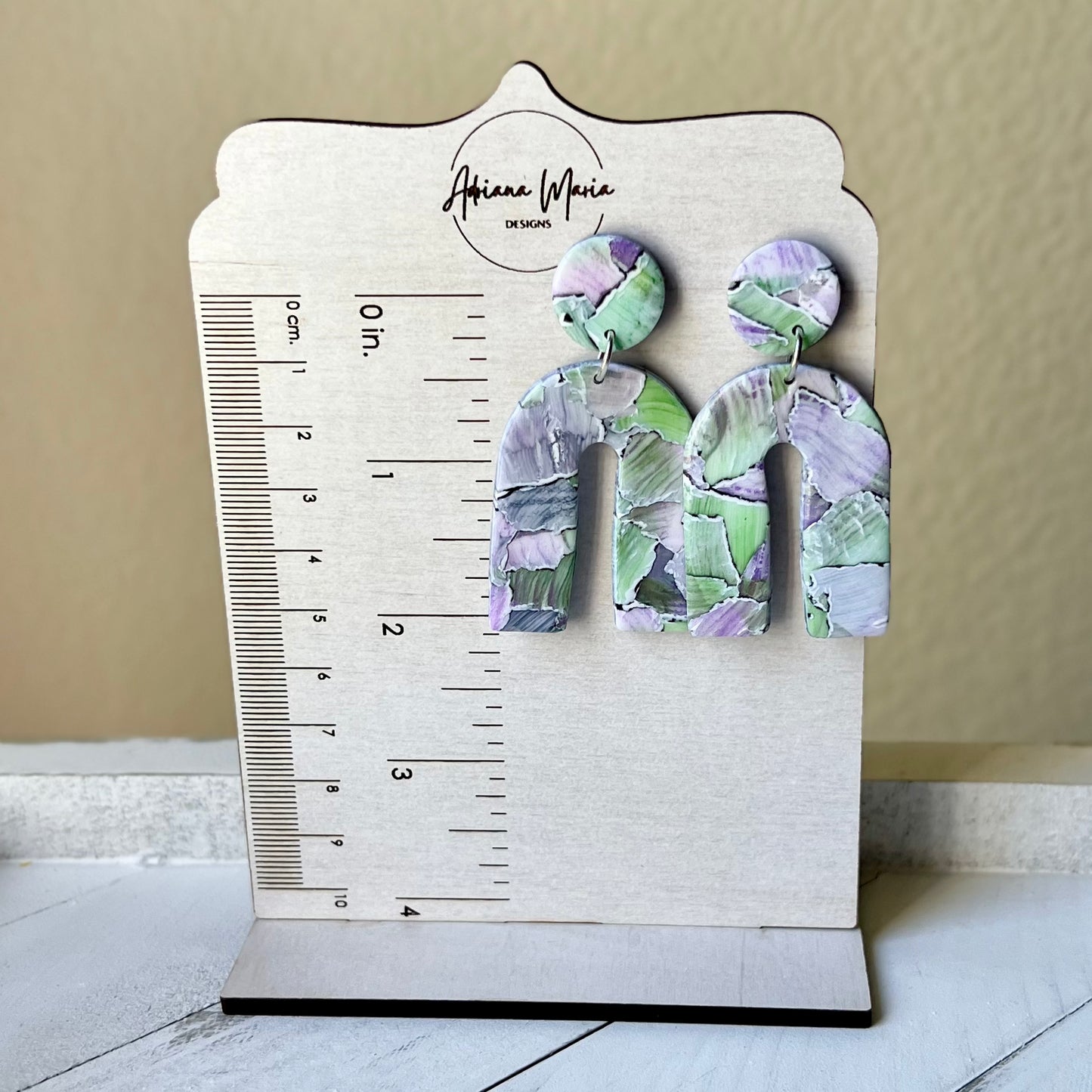 Watercolor Polymer Clay Earrings