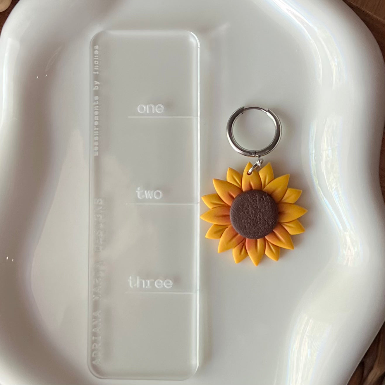 Sunflower Polymer Clay Earrings
