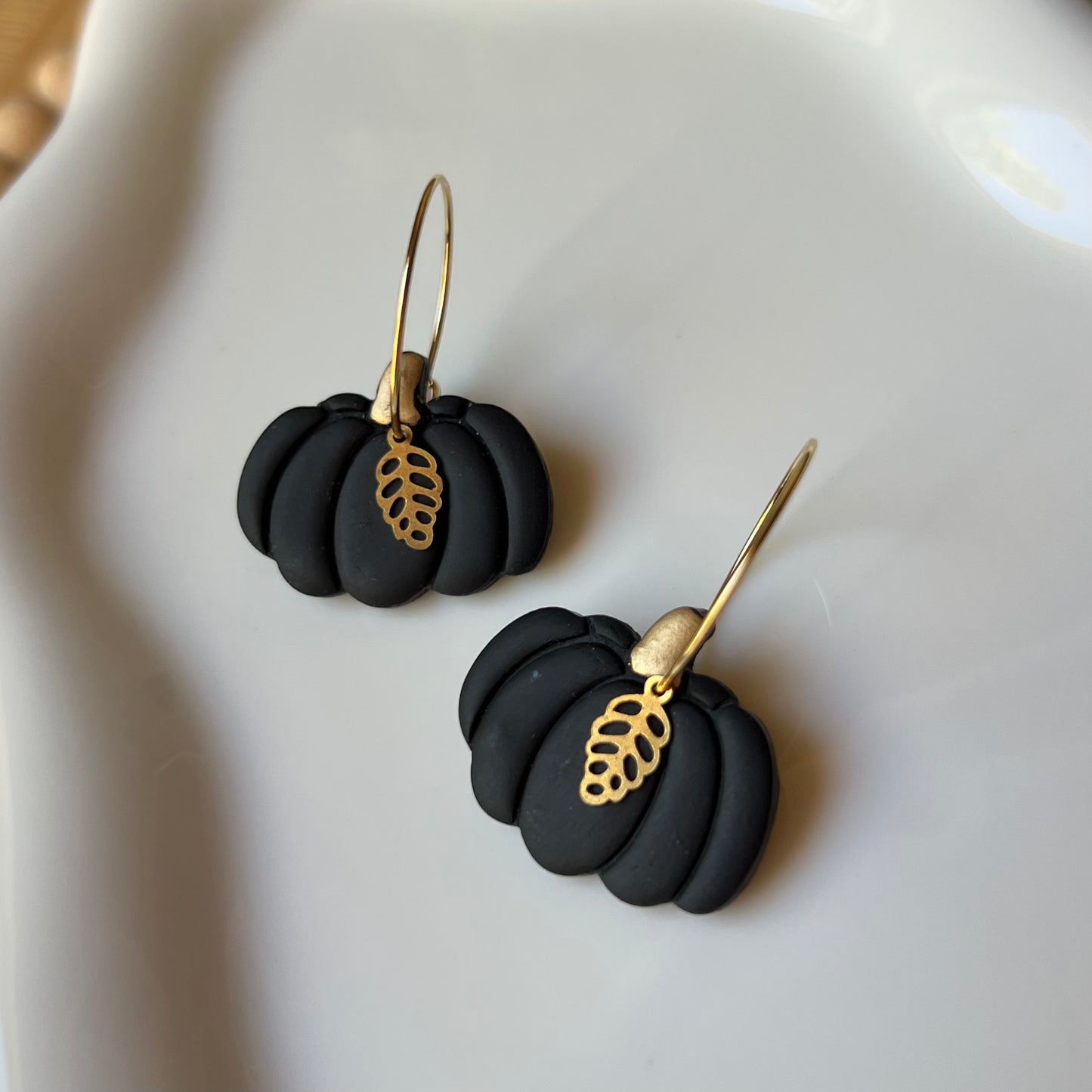 Hey Pumpkin! Clay Hoop Earrings