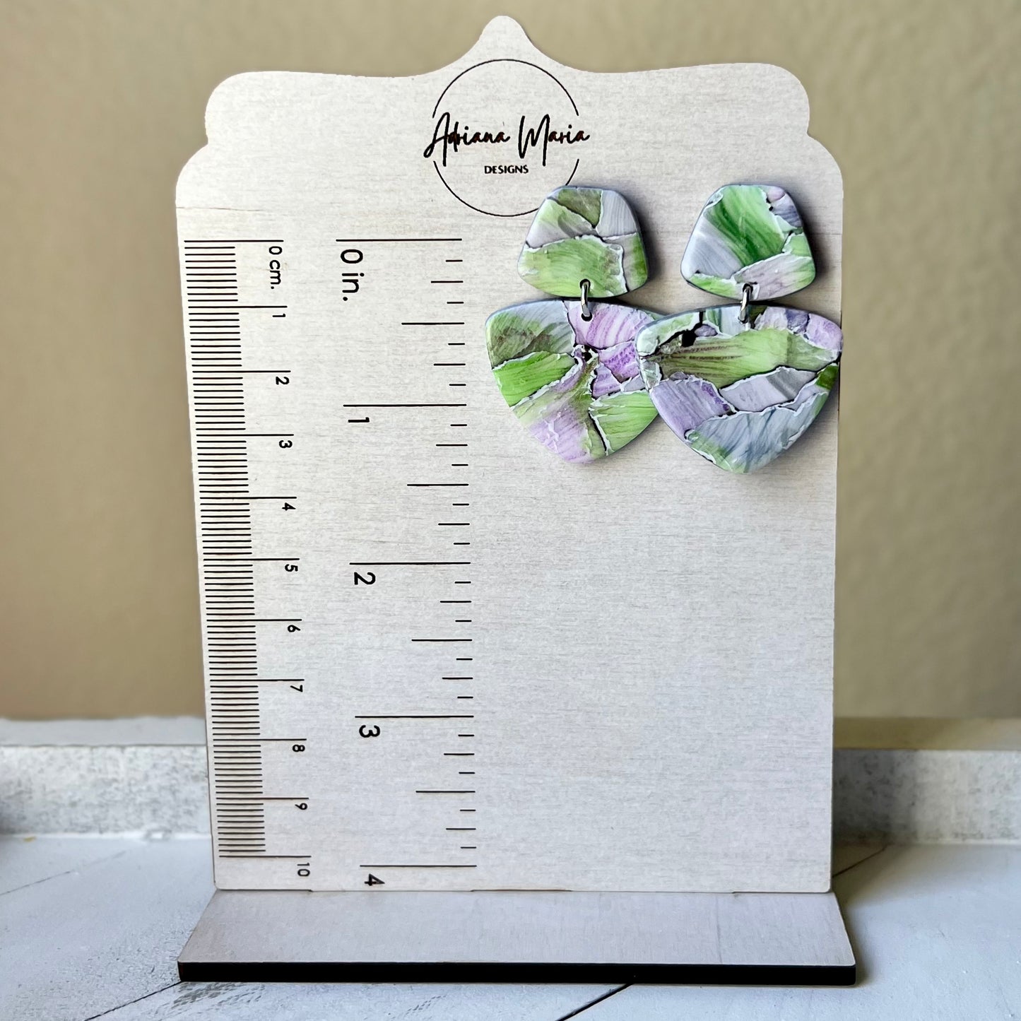 Watercolor Polymer Clay Earrings