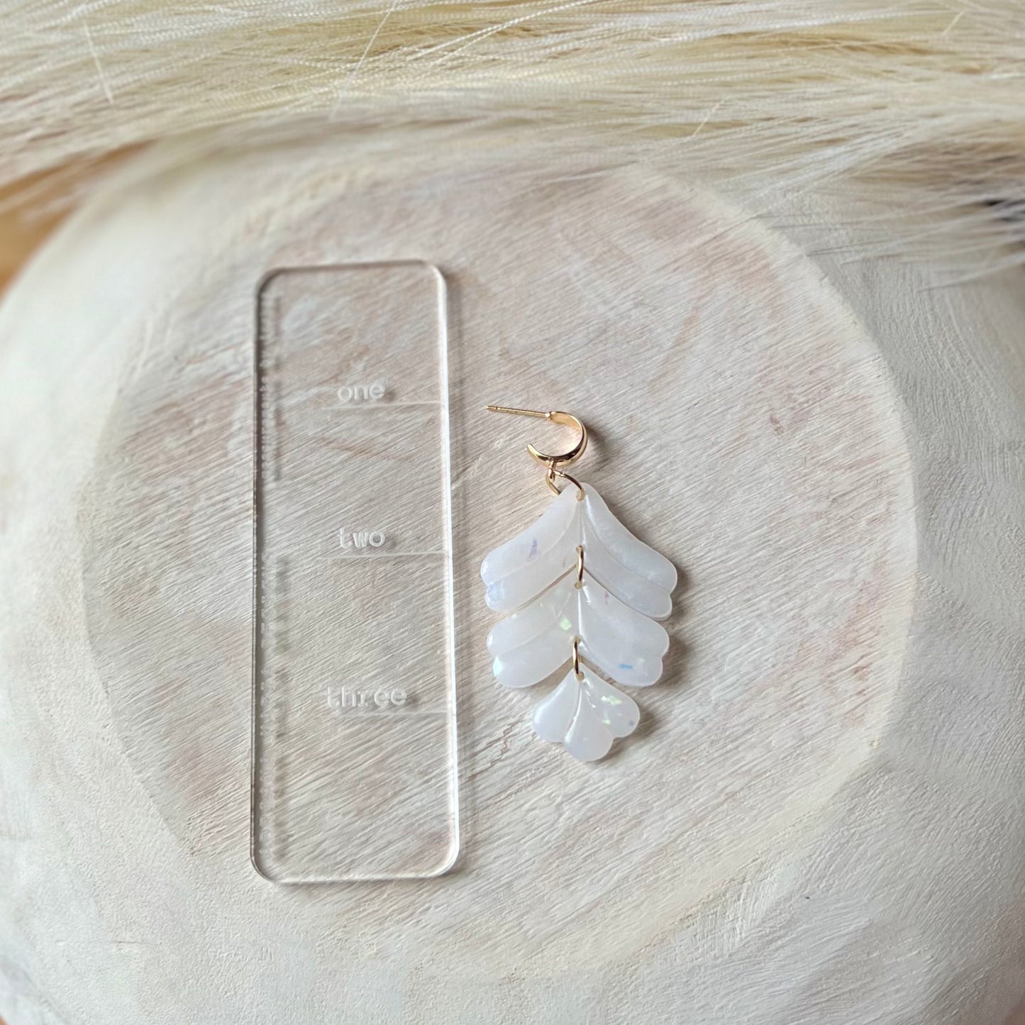 Translucent Holographic Polymer Clay Earrings