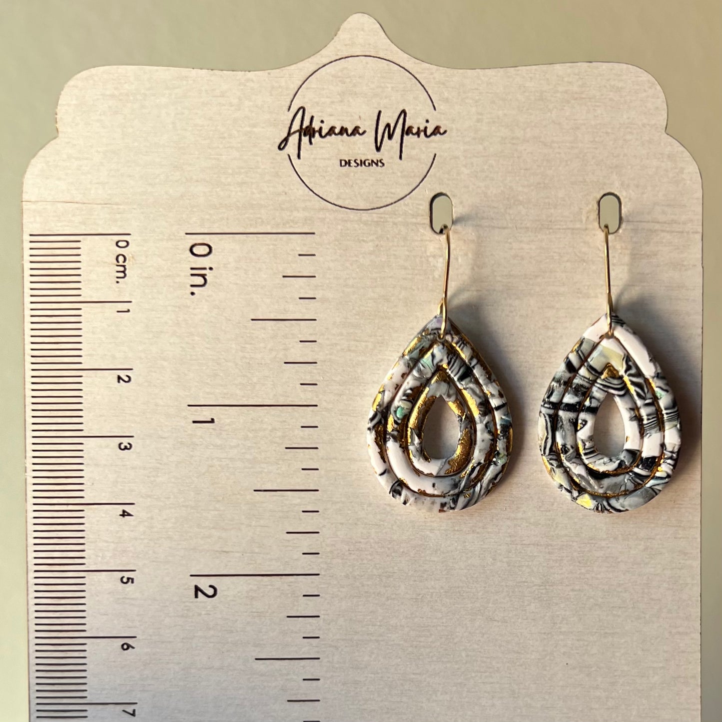 Leaf Clay Dangle Earrings