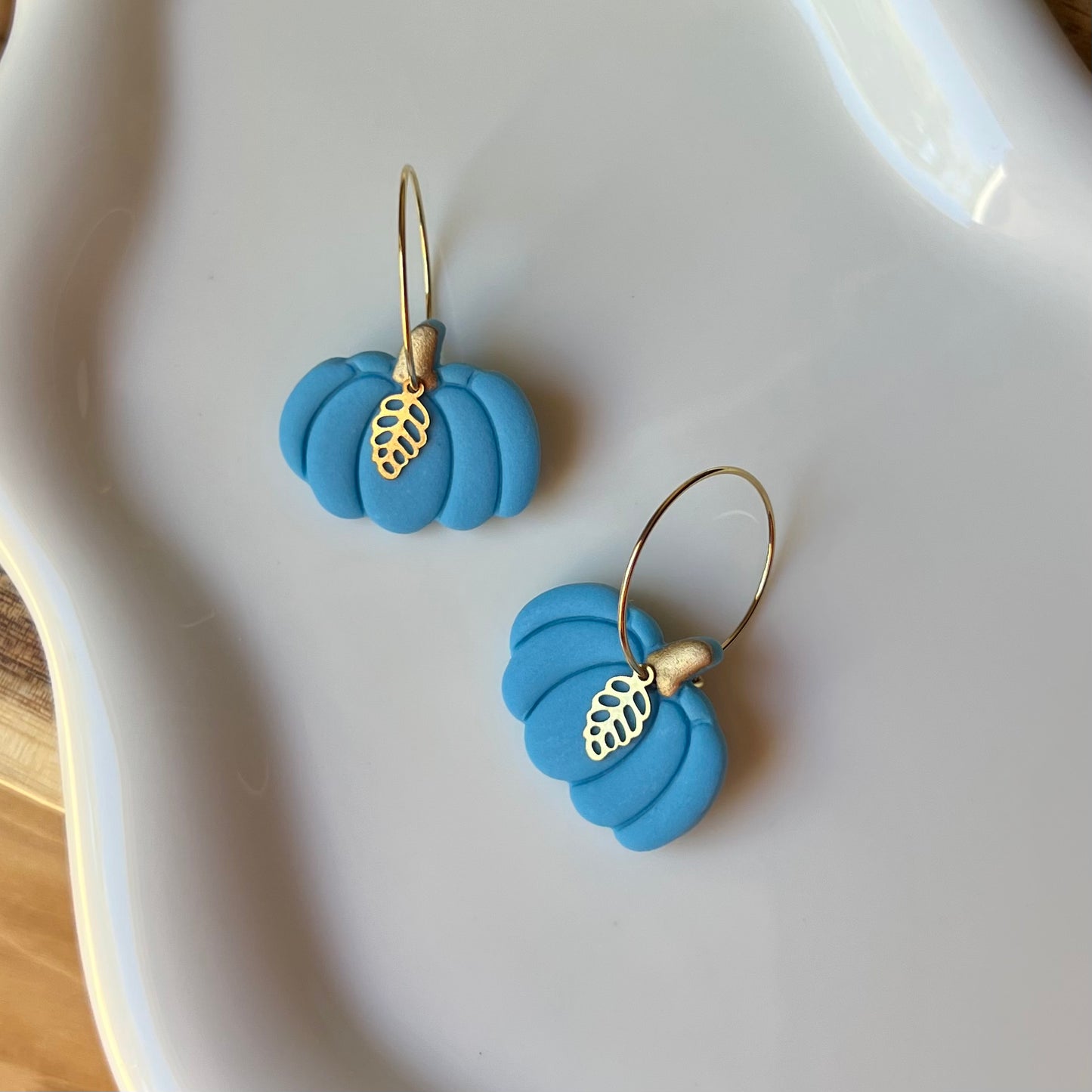 Hey Pumpkin! Clay Hoop Earrings