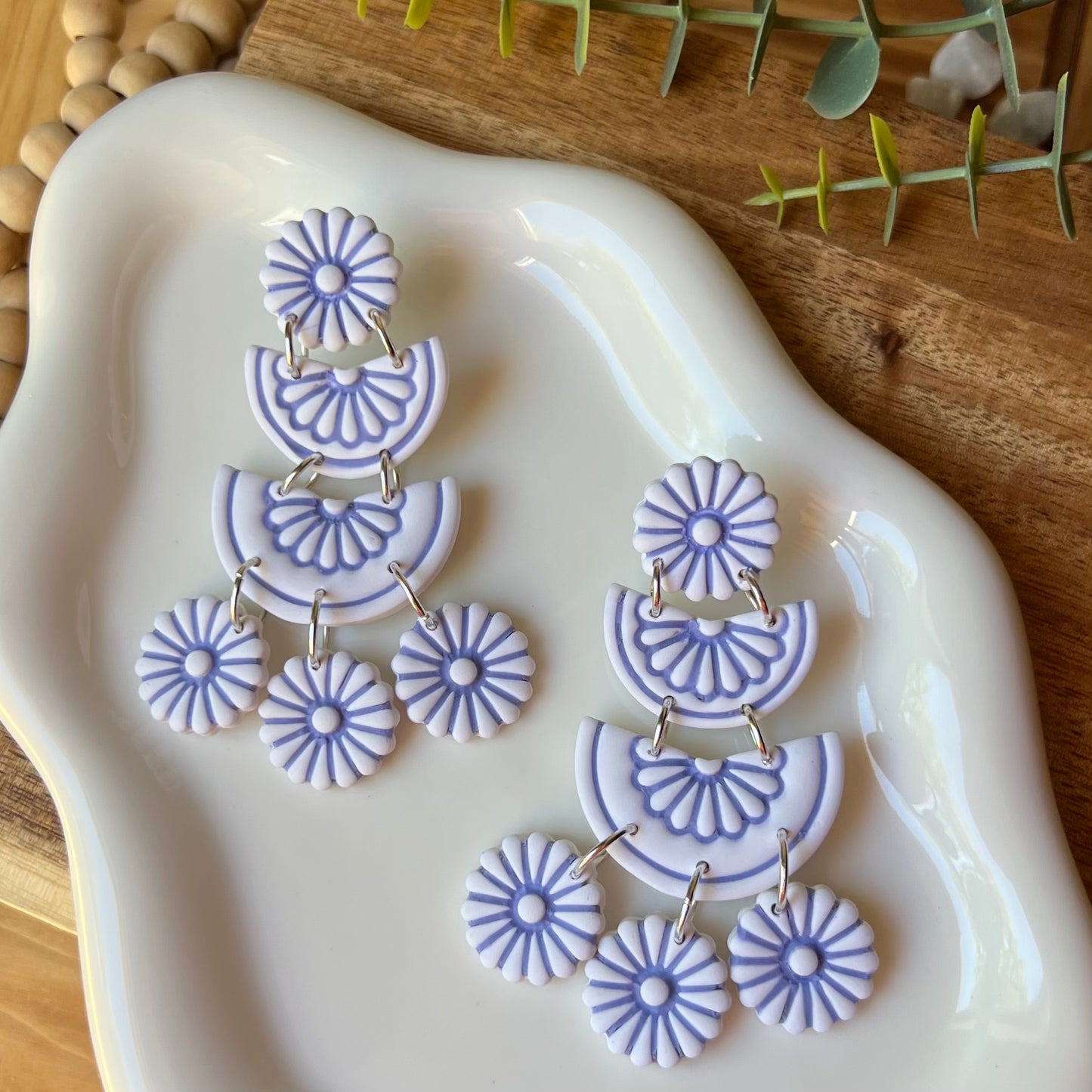 The Solea Statement Polymer Clay Dangle Earrings