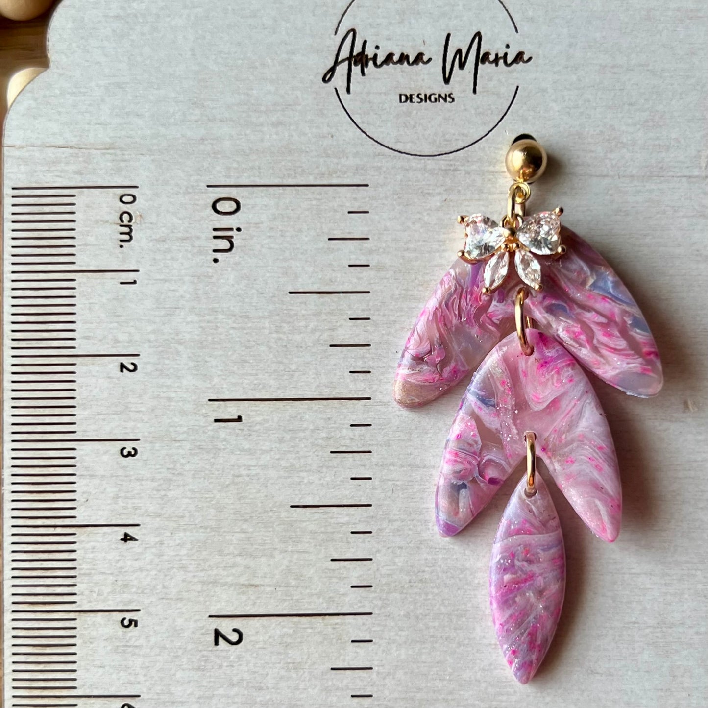 Sugar Rush Marbled Polymer Clay Earrings