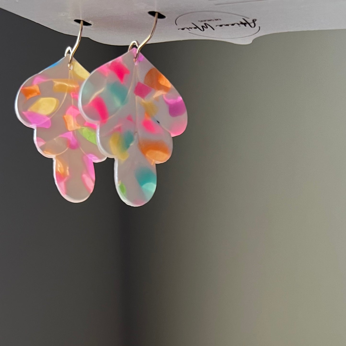 Sweet Nougat Translucent Polymer Clay Earrings