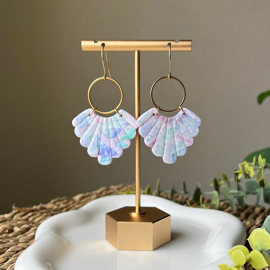 Watercolor Polymer Clay Earrings
