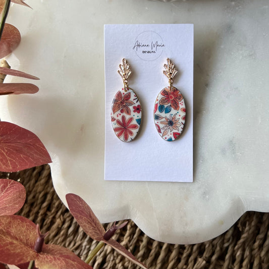 Festive Blooms Collection: Polymer Clay Earrings