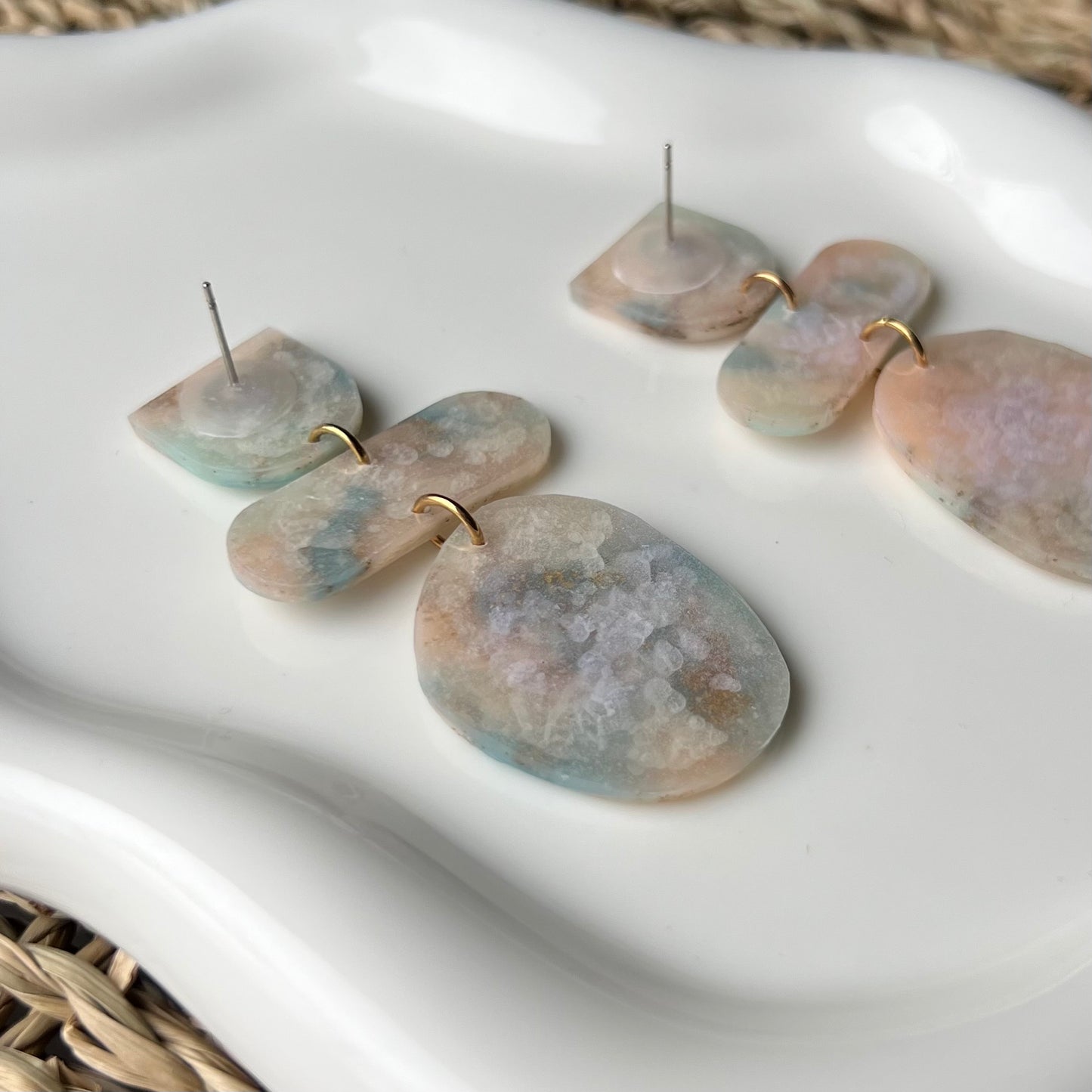 Lucelle Collection: Polymer Clay Statement Earrings