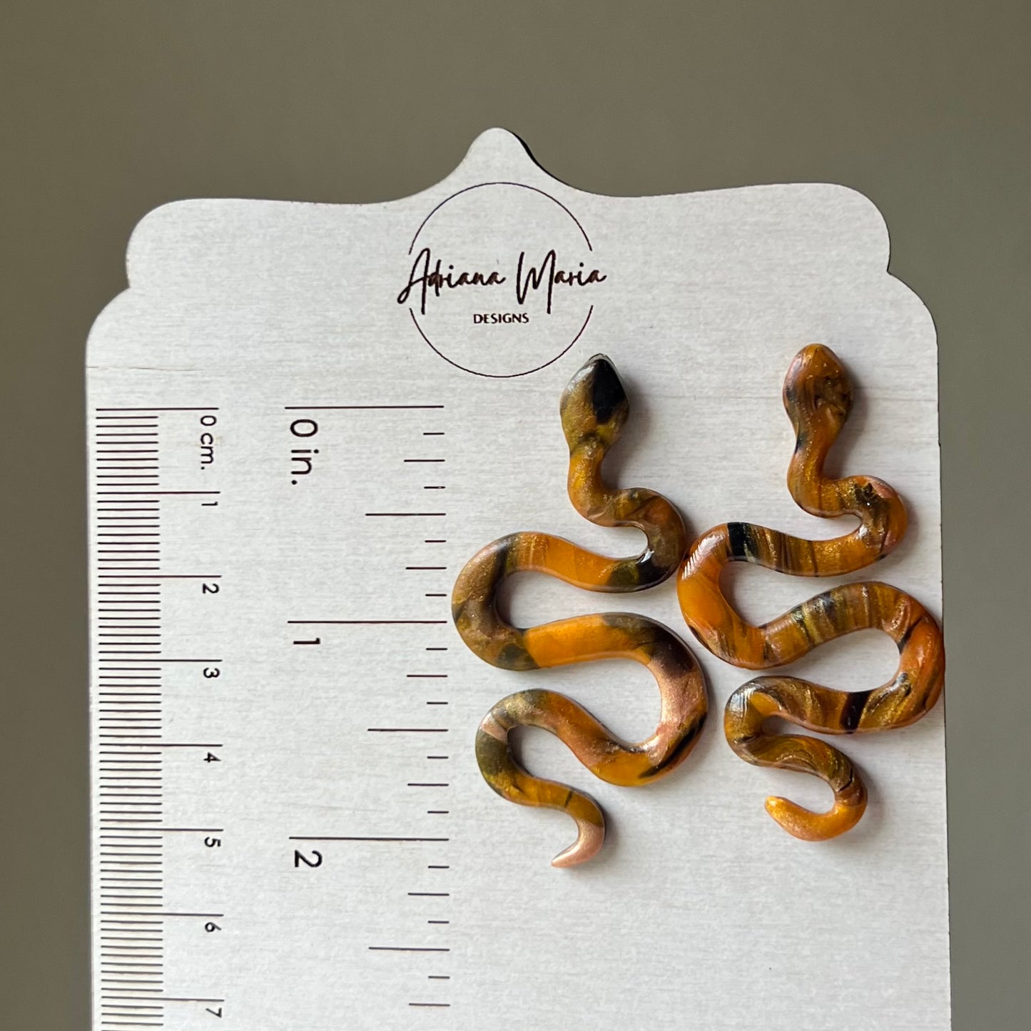 Snake Polymer Clay Earrings