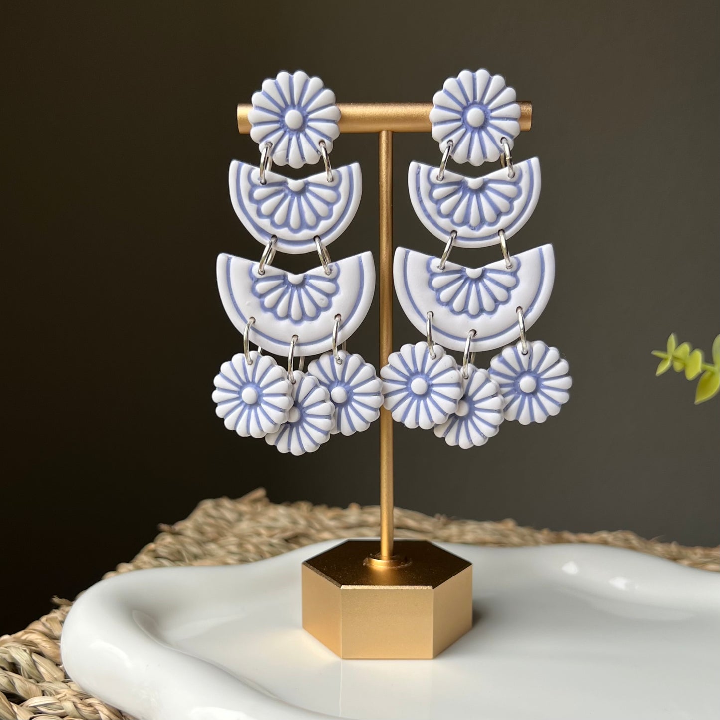 The Solea Statement Polymer Clay Dangle Earrings