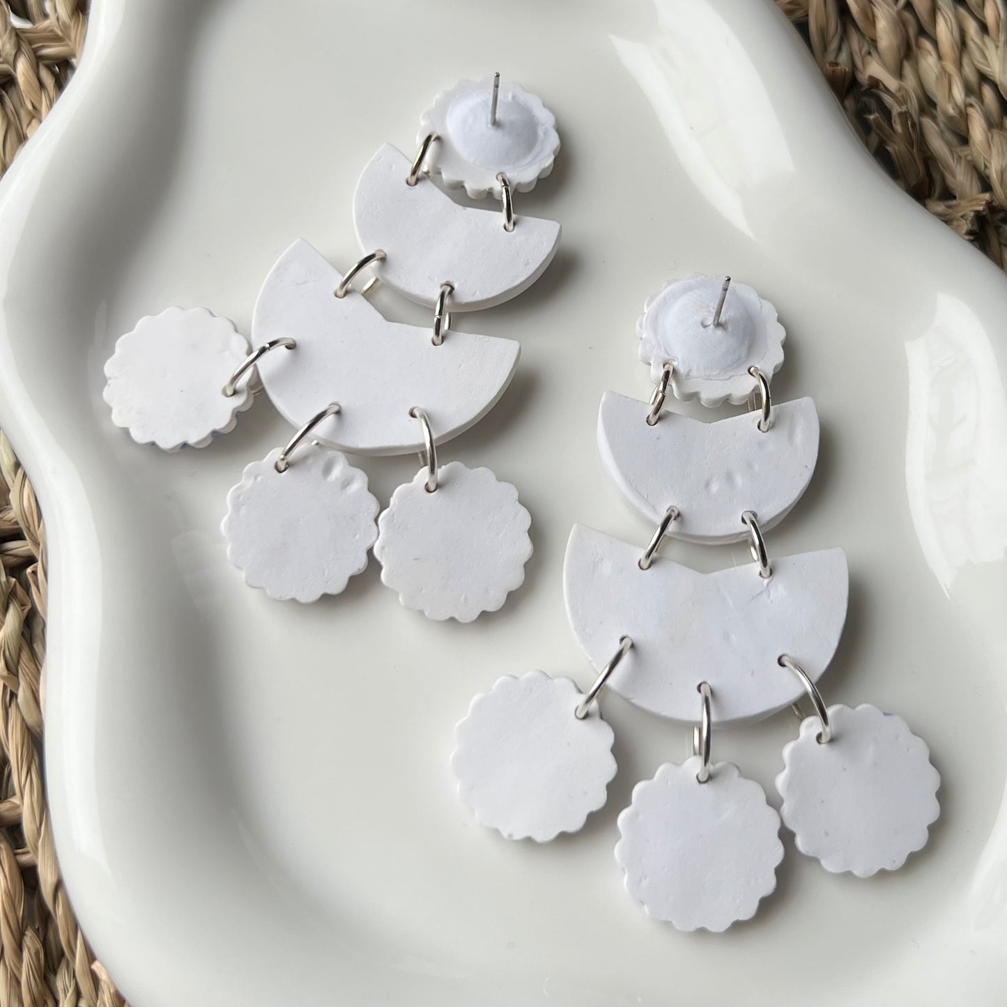 The Solea Statement Polymer Clay Dangle Earrings