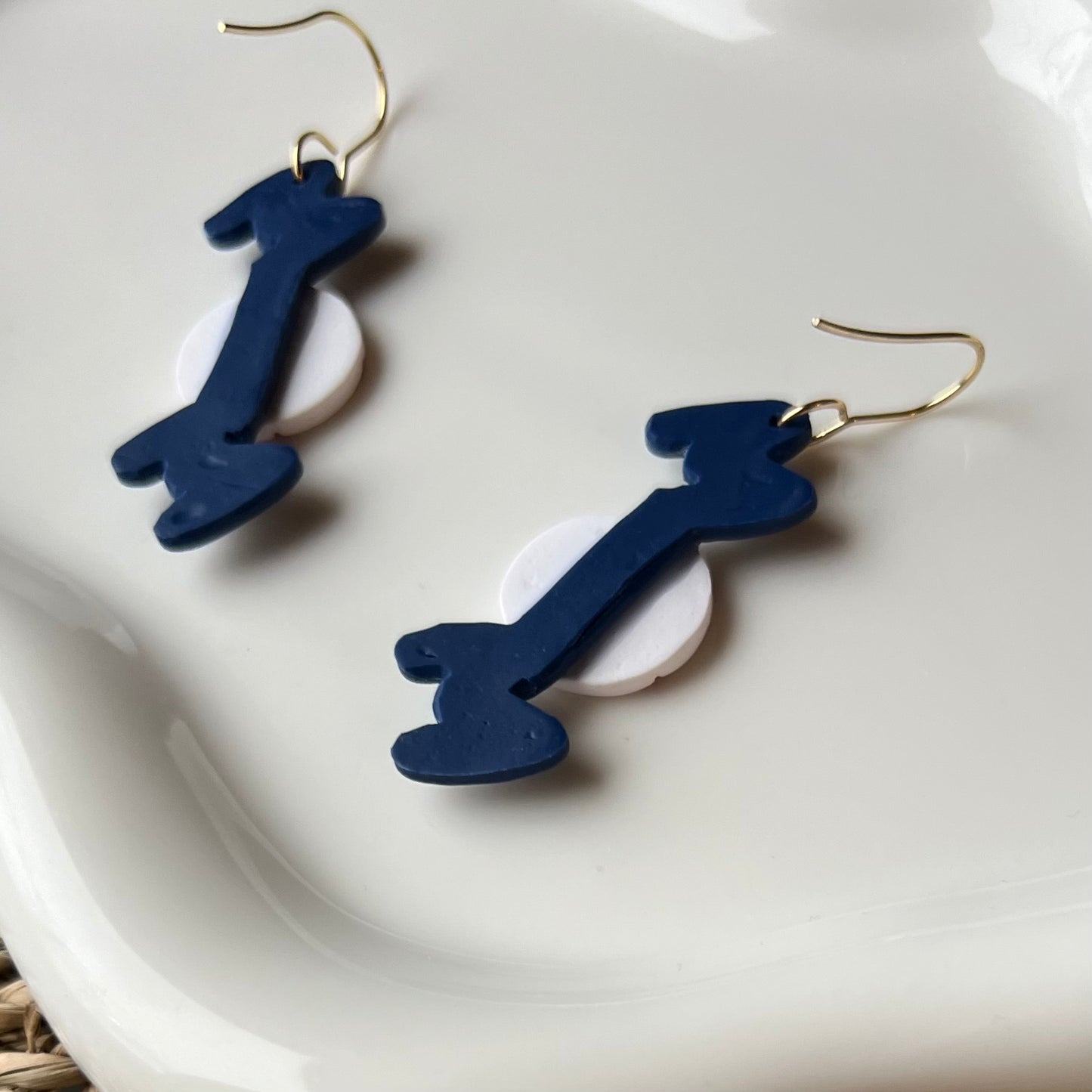 Baseball MOM Dangle Polymer Clay Earrings