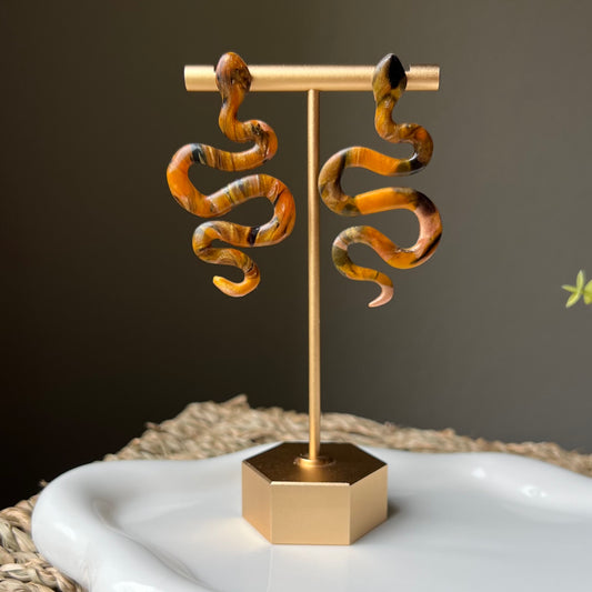 Snake Polymer Clay Earrings