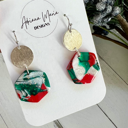 Abstract Polymer Clay Earrings