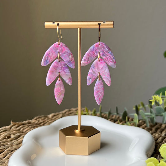 Sugar Rush Marbled Polymer Clay Earrings
