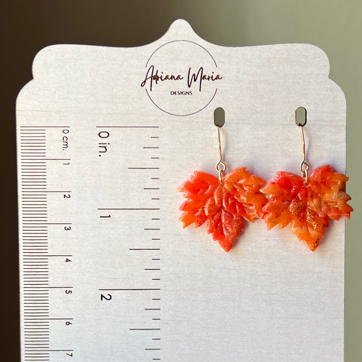 Autumn Sunset: Maple Leaf Polymer Clay Earrings