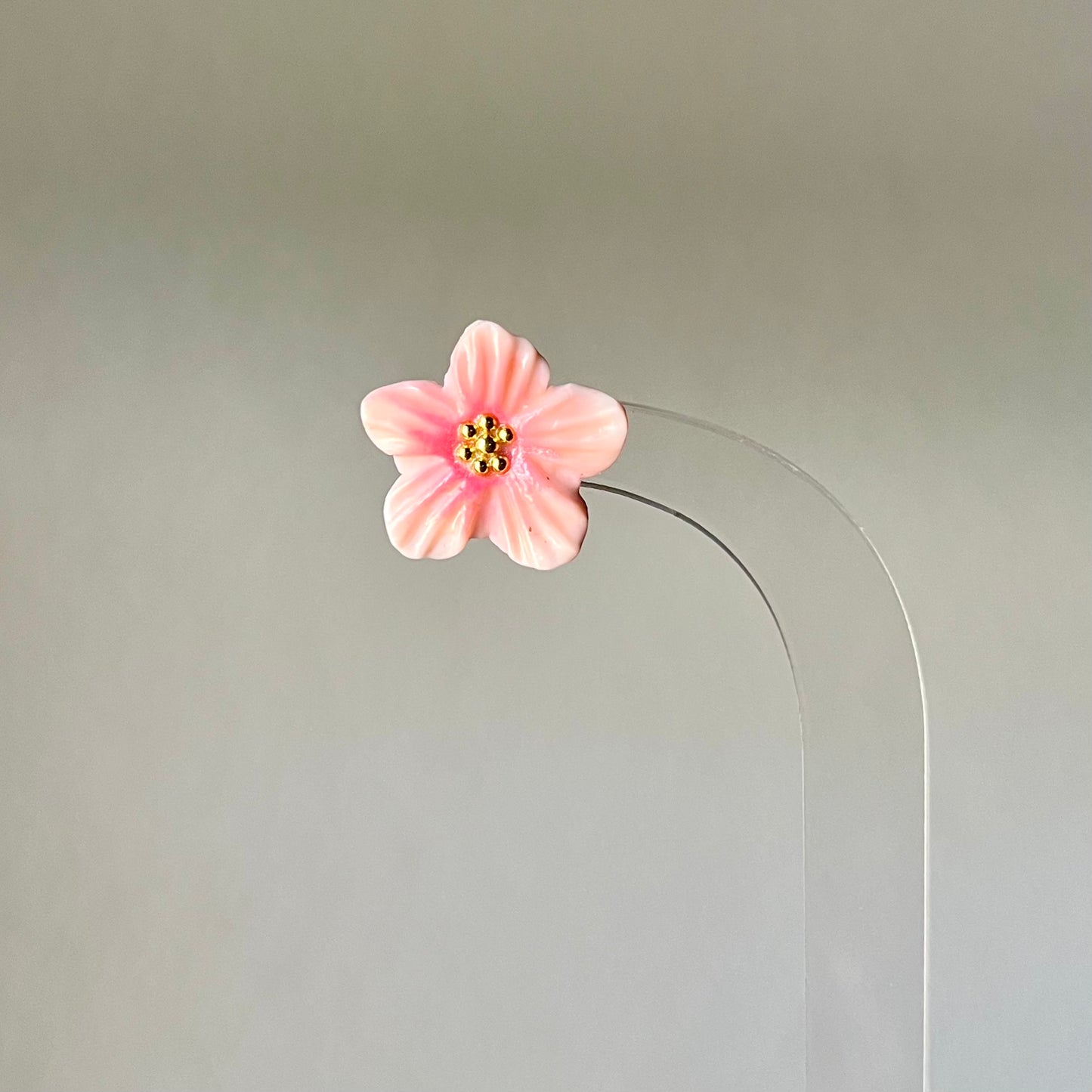 Cherry Blossom Sakura Flower Clay Stud Earrings