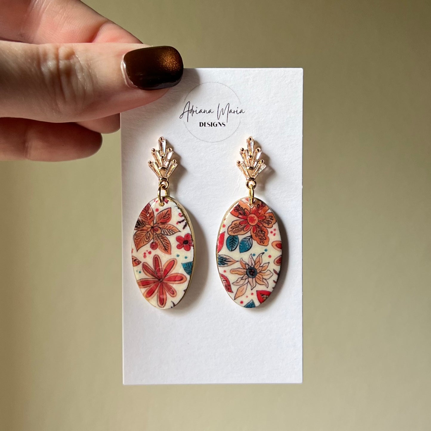 Festive Blooms Collection: Polymer Clay Earrings