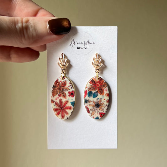 Festive Blooms Collection: Polymer Clay Earrings