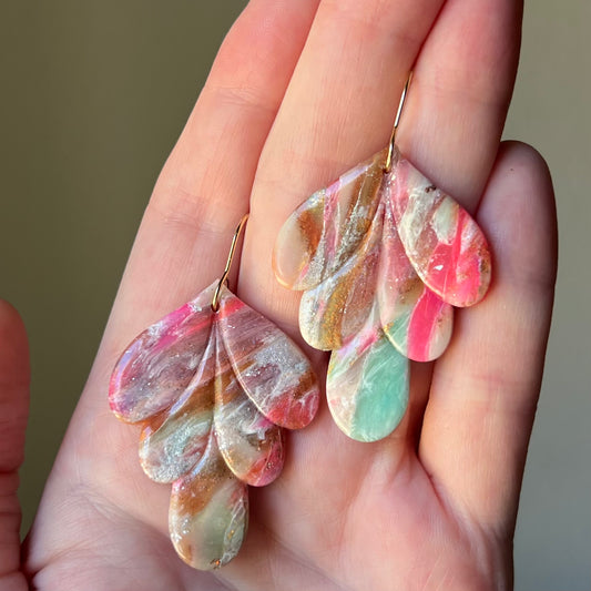 Color Flux Polymer Clay Earrings
