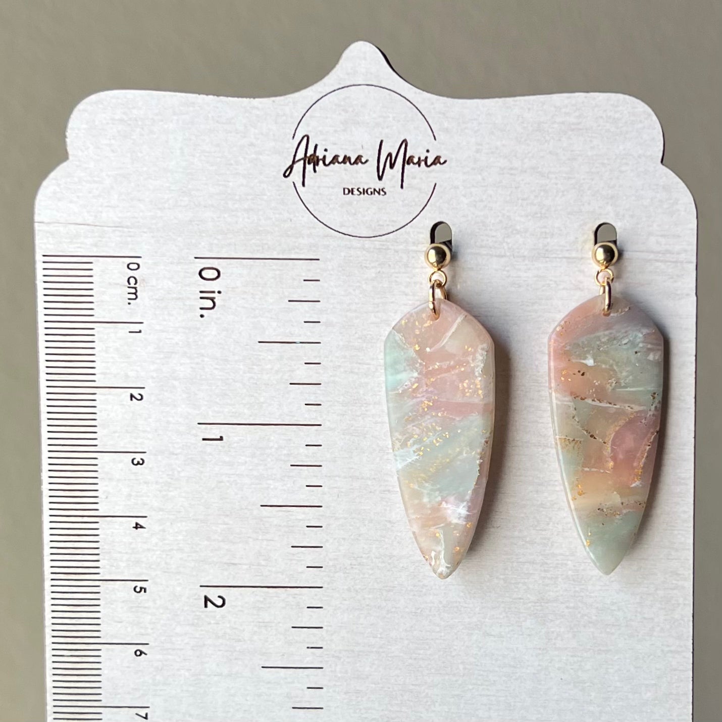 Pastel Dagger Polymer Clay Earrings