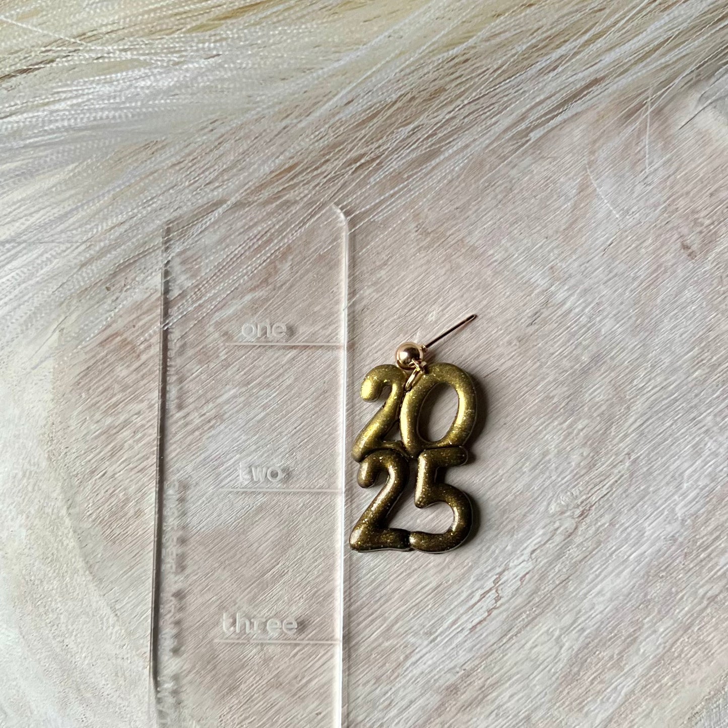 2025 New Year/Graduation Polymer Clay Earrings