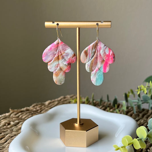 Color Flux Polymer Clay Earrings