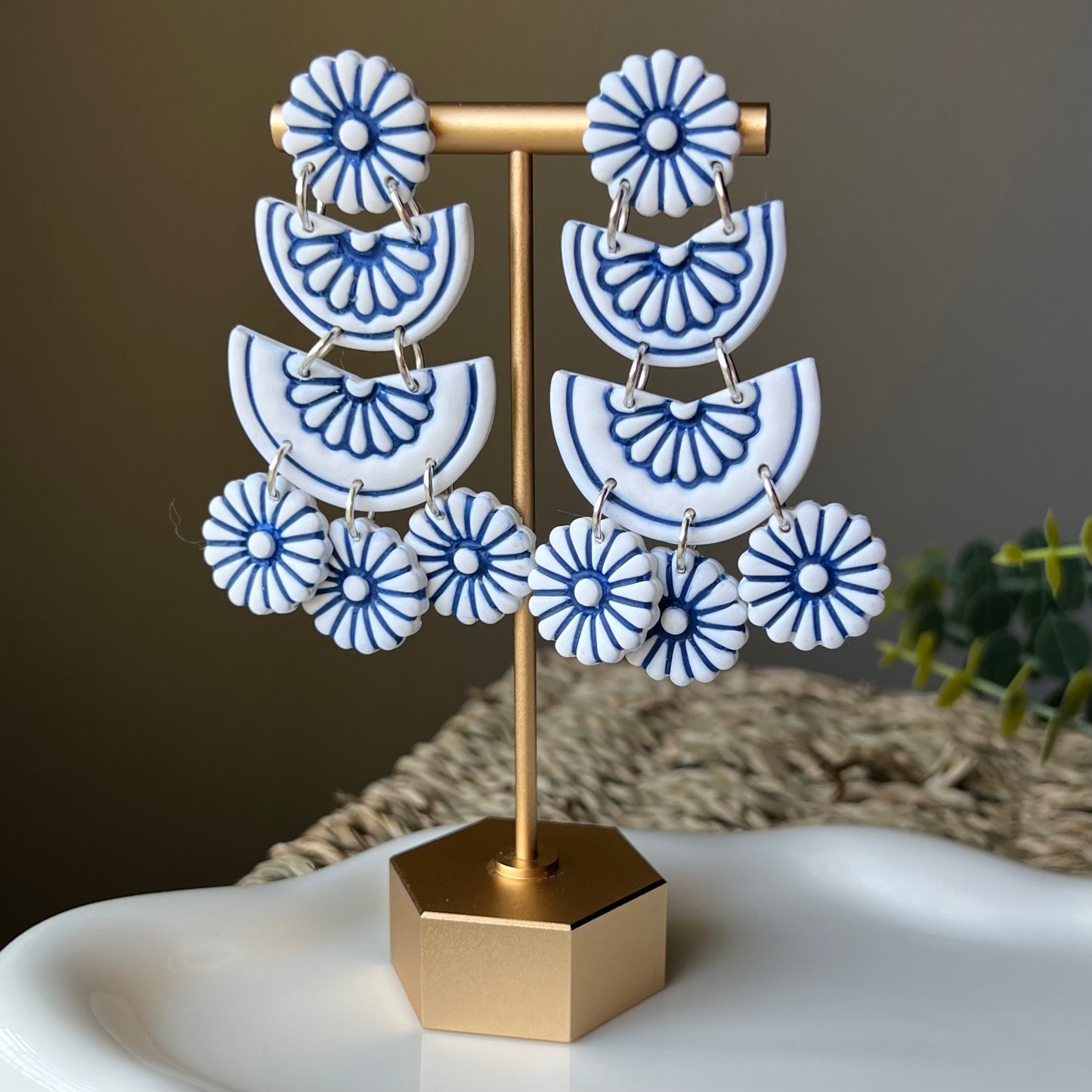 The Solea Statement Polymer Clay Dangle Earrings